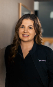 Portrait of Bailey, office manager at Yardley Dental Arts.